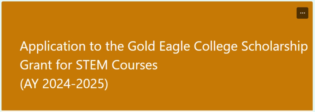 Gold Eagle College Scholarship
