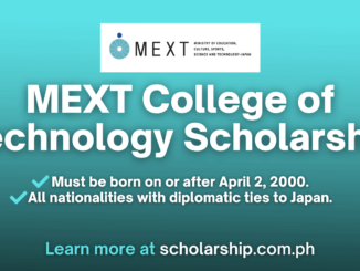 Mext College of Technology Scholarship 2025-2026