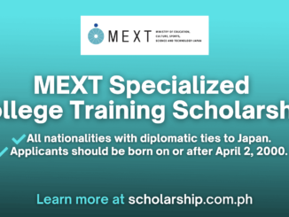 MEXT Specialized College Training Scholarship 2025-2026