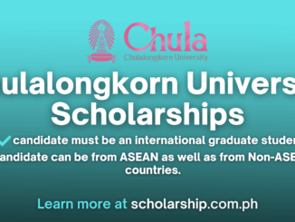 Chulalongkorn University Scholarships 2024