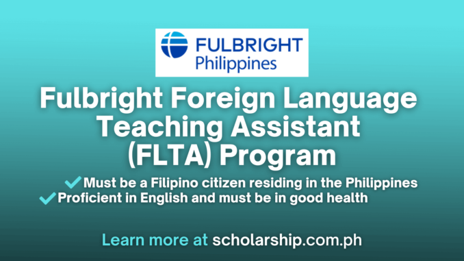 Fulbright Foreign Language Teaching Assistant (FLTA) Program 2024