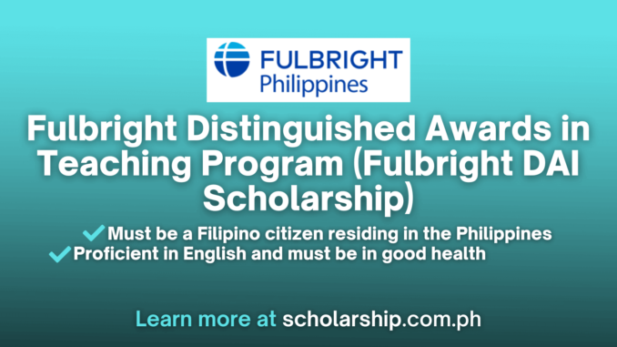 Fulbright DAI Scholarship 2024