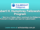 Hubert H. Humphrey Fellowship Program 2025-2026