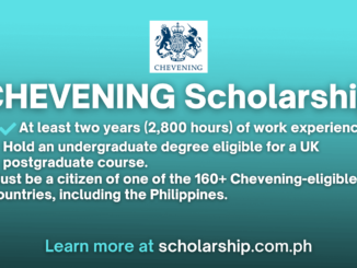 Chevening Scholarship 2024-2025