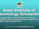 Asian Institute of Technology Scholarship 2025