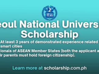 Seoul National University Scholarship 2024-2025