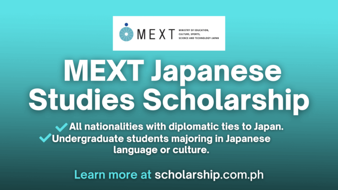 Mext Japanese Studies Scholarship 2024