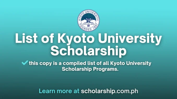 Kyoto University Scholarship | 2024