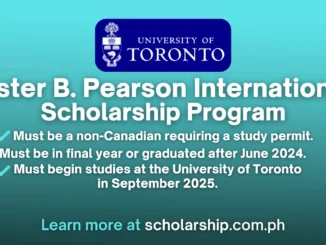 Lester B. Pearson International Scholarship Program | 2025