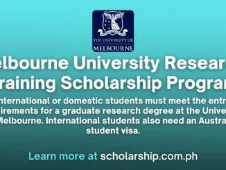 Melbourne University Research Training Scholarship Program | 2024