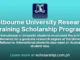 Melbourne University Research Training Scholarship Program | 2024