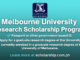 Melbourne University Research Scholarship | 2025