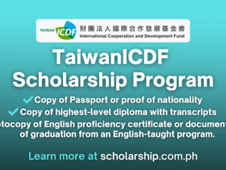 TaiwanICDF Scholarship Program | 2024