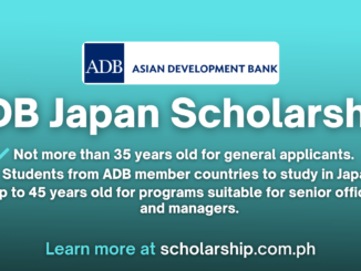ADB Japan Scholarship 2024