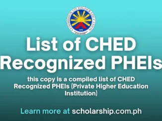 CHED Recognized PHEIs Comprehensive List for AY. 2024