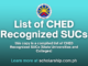 CHED Recognized SUCs Comprehensive List for AY. 2024