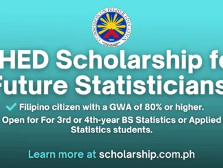 CHED Scholarship Program for Future Statisticians (ESTATISTIKOLAR) 2024-2025 Online Application