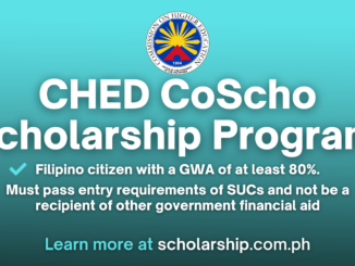 CHED CoScho Scholarship Program for Coconut Farmers and their Families 2024-2025 