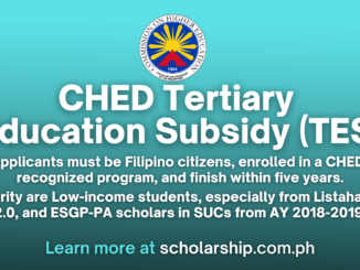 CHED Tertiary Education Subsidy (TES) 2024-2025 Application Guide