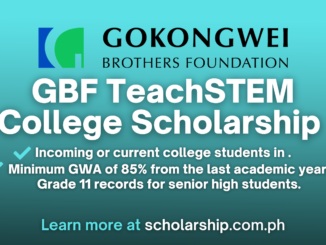 GBF TeachSTEM College Scholarship AY. 2024-2025