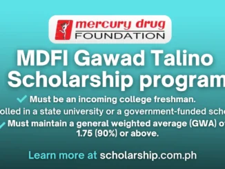 MDFI Gawad Talino Scholarship program AY. 2024 Online Application Guide