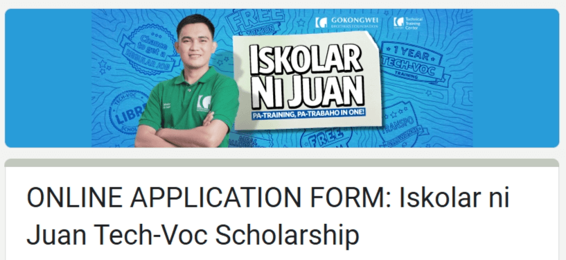 Juan Tech-Voc Scholarship