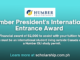 Humber President's International Entrance Award
