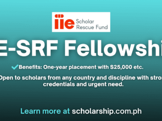 IIE-SRF Fellowship