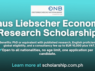 Klaus Liebscher Economic Research Scholarship
