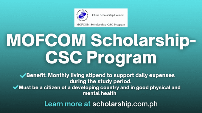 MOFCOM Scholarship-CSC Program