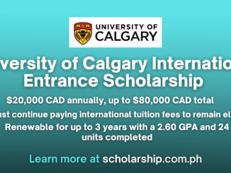 University of Calgary International Entrance Scholarship