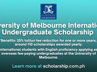 University of Melbourne International Undergraduate Scholarship