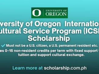 University of Oregon ICSP Scholarship (International Cultural Service Program)