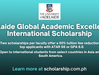 Adelaide Global Academic Excellence International Scholarship 2025 | Apply now