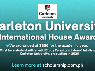 Carleton University International House Award