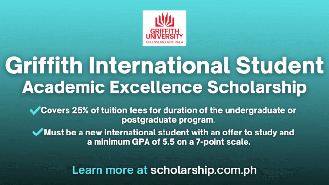 Griffith Vice Chancellor’s International Scholarship