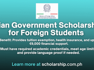 Italian Government Scholarships for Foreign Students