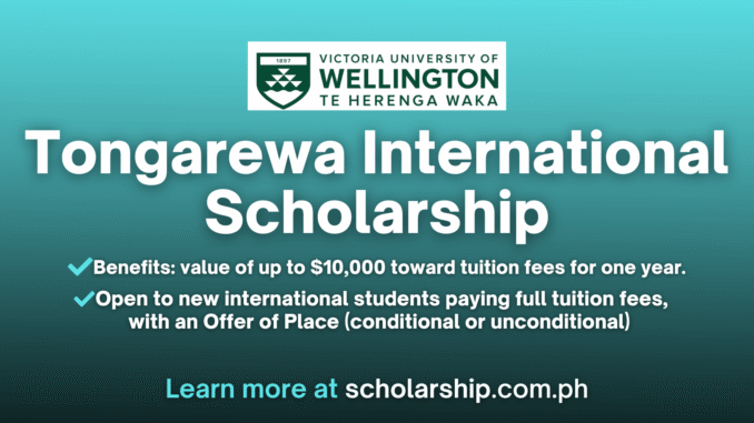 Tongarewa International Scholarship 2025 | Apply Now!