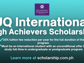 UQ International High Achievers Scholarship