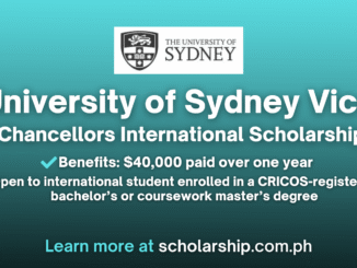University of Sydney Vice Chancellors International Scholarship