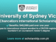 University of Sydney Vice Chancellors International Scholarship