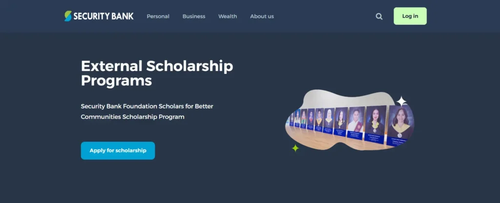 Security Bank External Scholarship 2026 Application Guide - Website